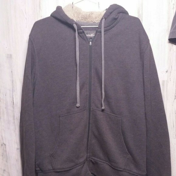 Eddie Bauer Sherpa Lined Heavy Hoodie Jacket
